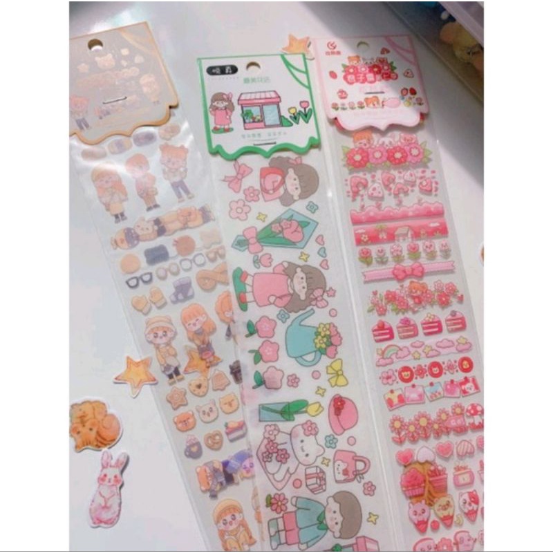 Sticker dây siêu dài 35cm trang trí sổ, đt, đồ dùng- mẫu ngẫu nhiên