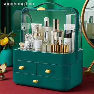 (Hàng Mới Về) Hộp Đựng Mỹ Phẩm Chống Bụi Có Nắp Đậy Tiện Dụng