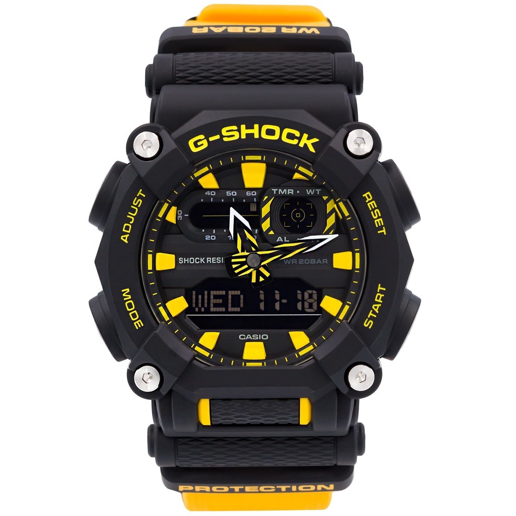 Đồng hồ nam dây nhựa Casio G-Shock chính hãng Anh Khuê GA-900A-1A9DR