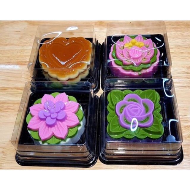 50 hộp đựng bánh Hình Vuông 10cm hộp đựng xôi/ bánh 200gam  XY12-12