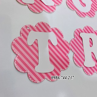Dây chữ ghép tên có dấu trang trí sinh nhật