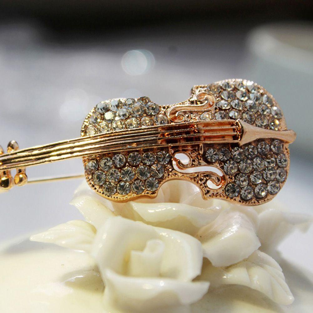 Ghim Cài Áo Hình Đàn Violin Thời Trang Cho Nam Và Nữ