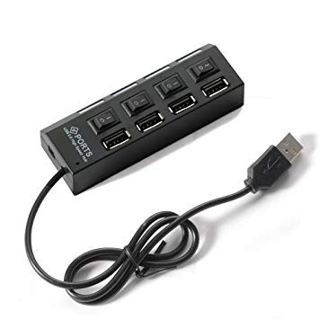 Hub Chia Cổng USB Từ 1 Ra 4 Cổng Dạng Công Tắc