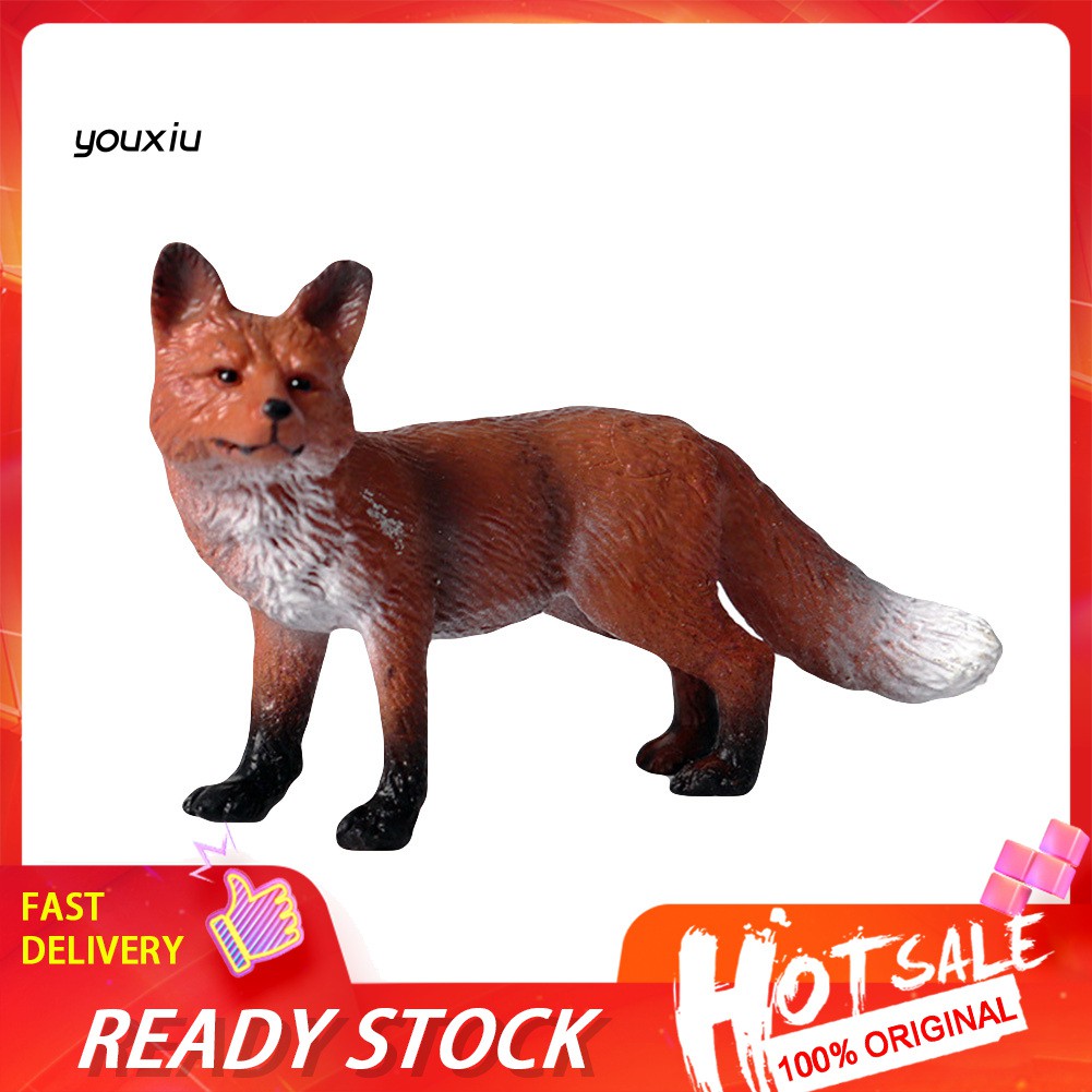 Mô hình con cáo bằng nhựa pvc trang trí bàn làm việc