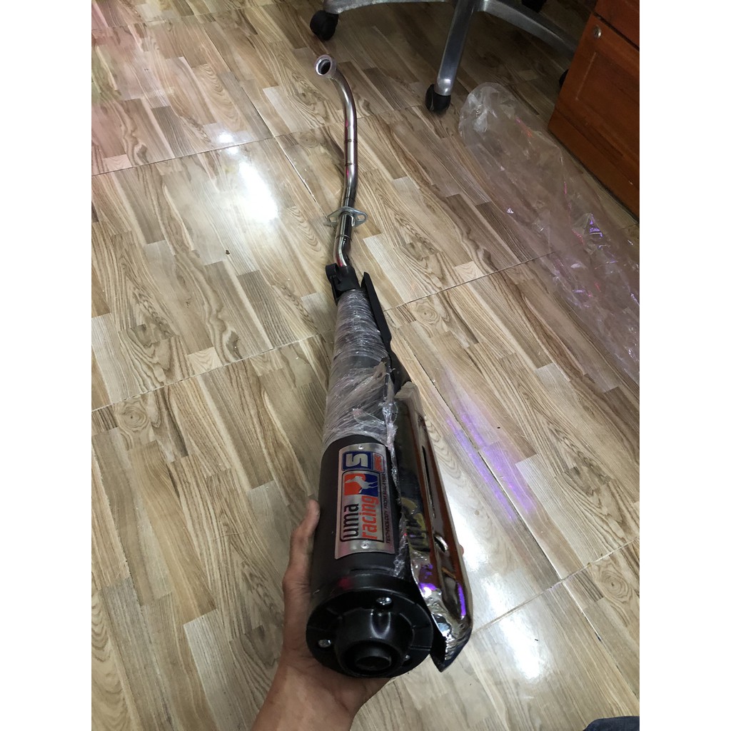 Pô UMA RACING 1.1 pas zin gắn exciter 135 5 số móc ấm & không móc