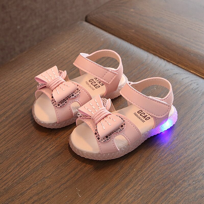 Giày Sandal Đế Mềm Có Đèn Led Phát Sáng Cho Bé Trai Và Gái