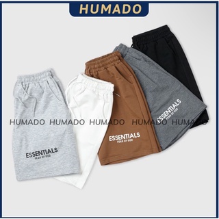Quần short nam nữ HUMADO da cá essentials, chất vải da cá dày dặng lên form chuẩn
