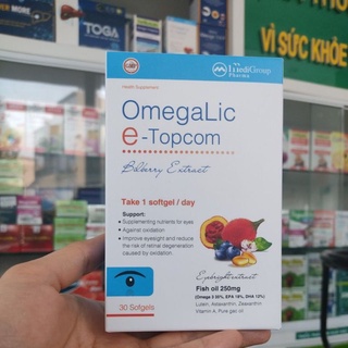 OmegaLic E - Topcom viên uống bổ mắt hộp 30 viên