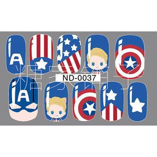 Nail dán Siêu nhân Marvel