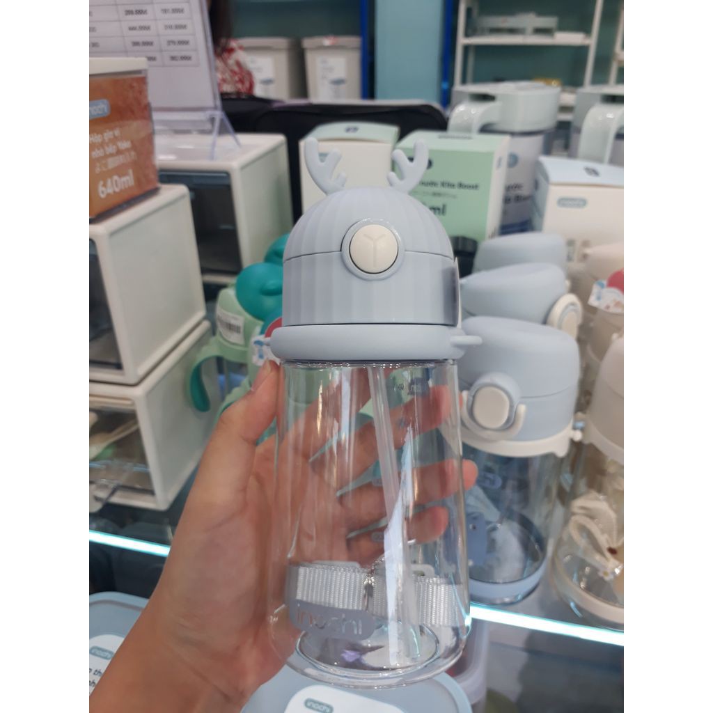 Bình Nước Cho Bé Có Dây Đeo inochi goki rudy 450ml