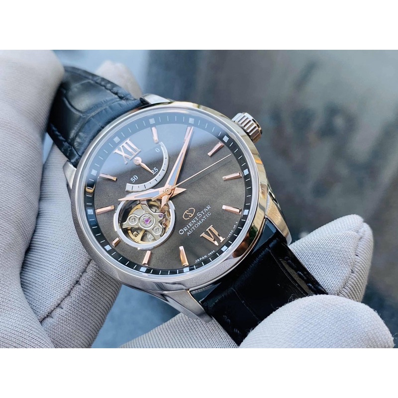 ORIENT STAR RE-AT0007N00B 39.3mm Automatic Open Heart Grey Dial Sapphire Black