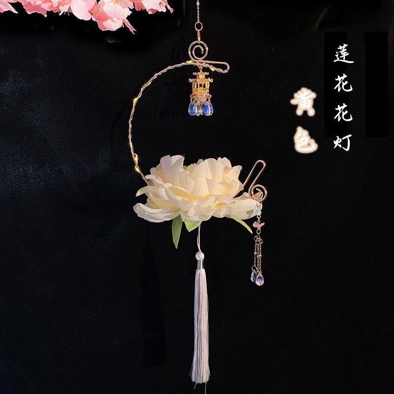 Lồng Đèn Treo Trang Trí Lễ Hội Trung Thu Hình Thỏ Bằng Ngọc Bích handmade diy