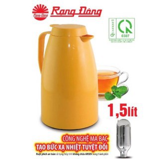 Phích nước RD1542N2.E Rạng Đông cao cấp 1,5 lít có nút ấn tiện dụng, giữ nhiệt lâu, pha trà cafe