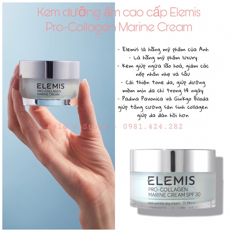 Kem dưỡng chống lão hoá Elemis Pro-Collagen Marine Cream