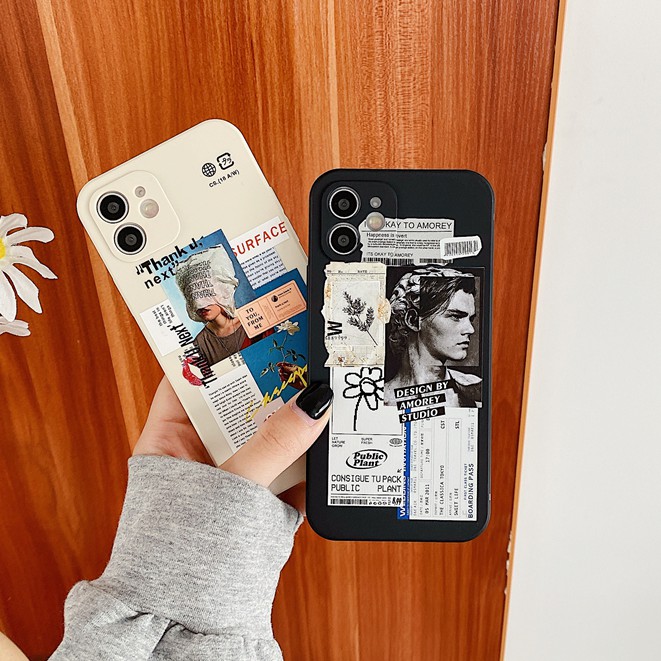 Ốp Điện Thoại TPU Mềm Chống Rơi Họa Tiết Thời Trang Cho IPhone 14 Pro max 14 Plus 13 12 Pro max 11 Pro max x xs max xr 7 8 Plus