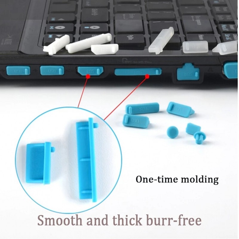 Set 16 nút silicon chống bụi cho laptop / máy tính