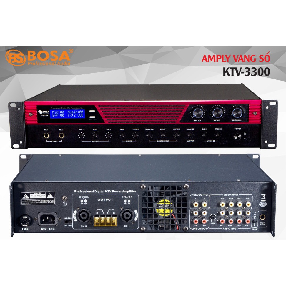Amply Kỹ Thuật Số Bosa KTV-3300