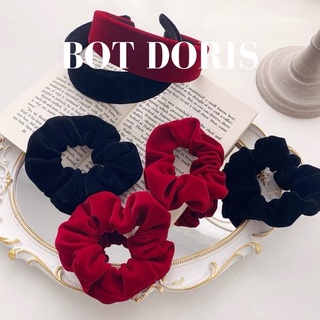 Cột tóc scrunchies nhung sang chảnh, phụ kiện tóc phong cách Hàn Quốc