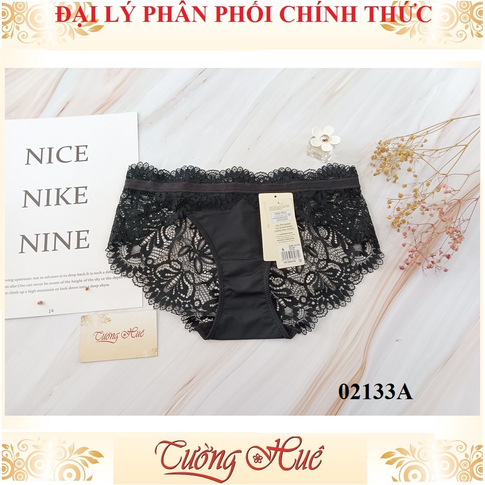 Quần lót nữ Corèle V. 02133A ren lưới thêu hoa hông .