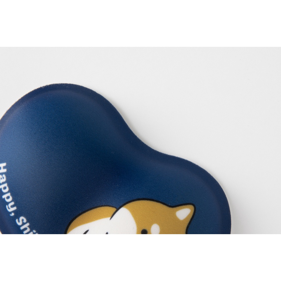 Đệm Kê Cổ Tay ARTBOX Hàn Quốc In Hình Chú Chó Shiba Happy Màu Xanh Navy