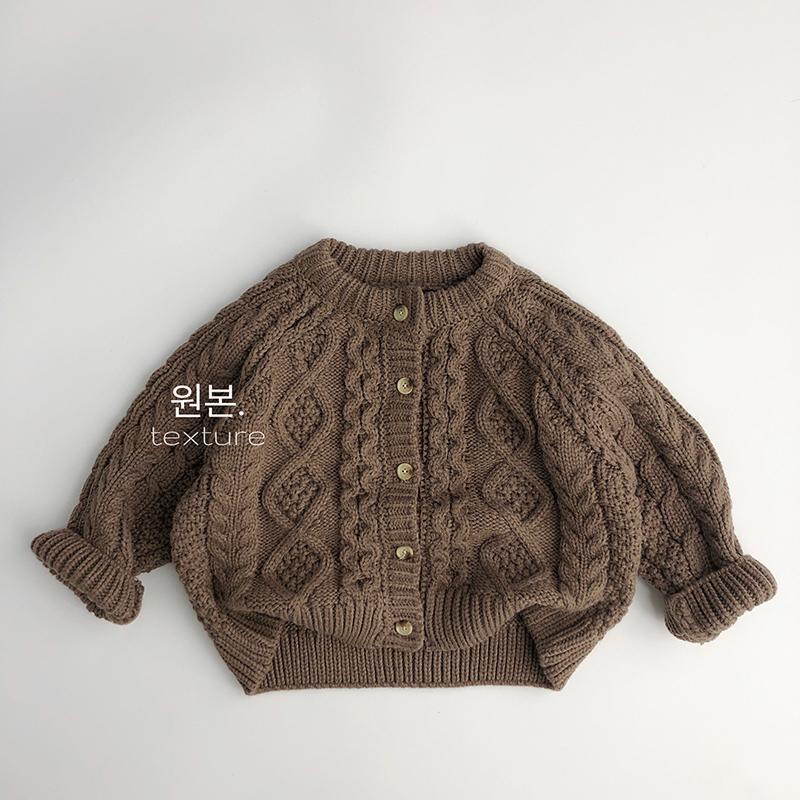Áo Khoác Sweater Dệt Kim Phong Cách Thời Trang Hàn Quốc Dành Cho Bé
