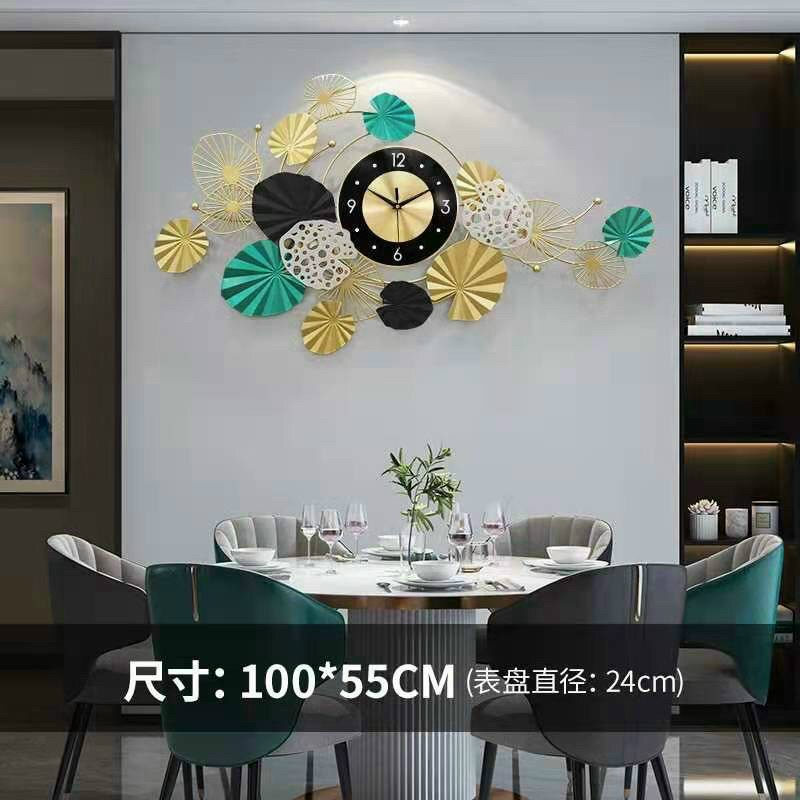 Đồng Hồ Treo Tường Trang Trí-Mã 2920-Kt 100x50cm-đồng hồ tranh đẹp,giá rẻ-quà tặng ý ngĩa-hàng nhập khẩu -bh 5 năm