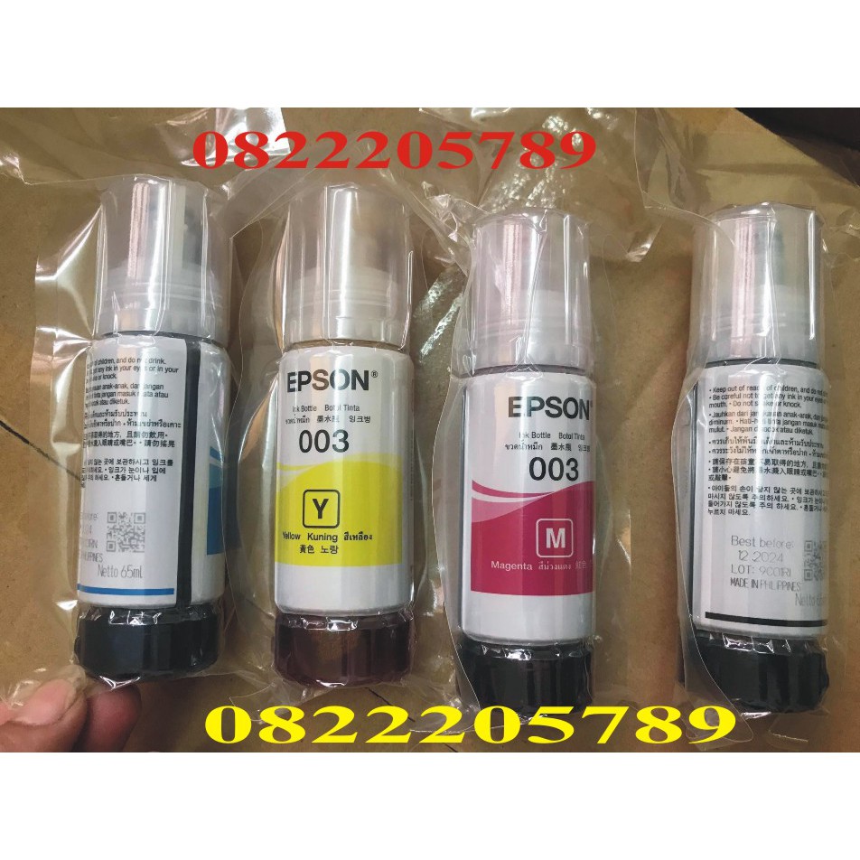 Mực in Epson 003 dùng cho máy in Epson L1110/ L3110,L3510,L4150,L5190 chính hãng