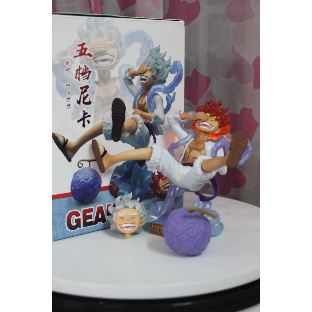 Mô hình Luffy gear 5 cao 16cm có led - Mô hình One Piece