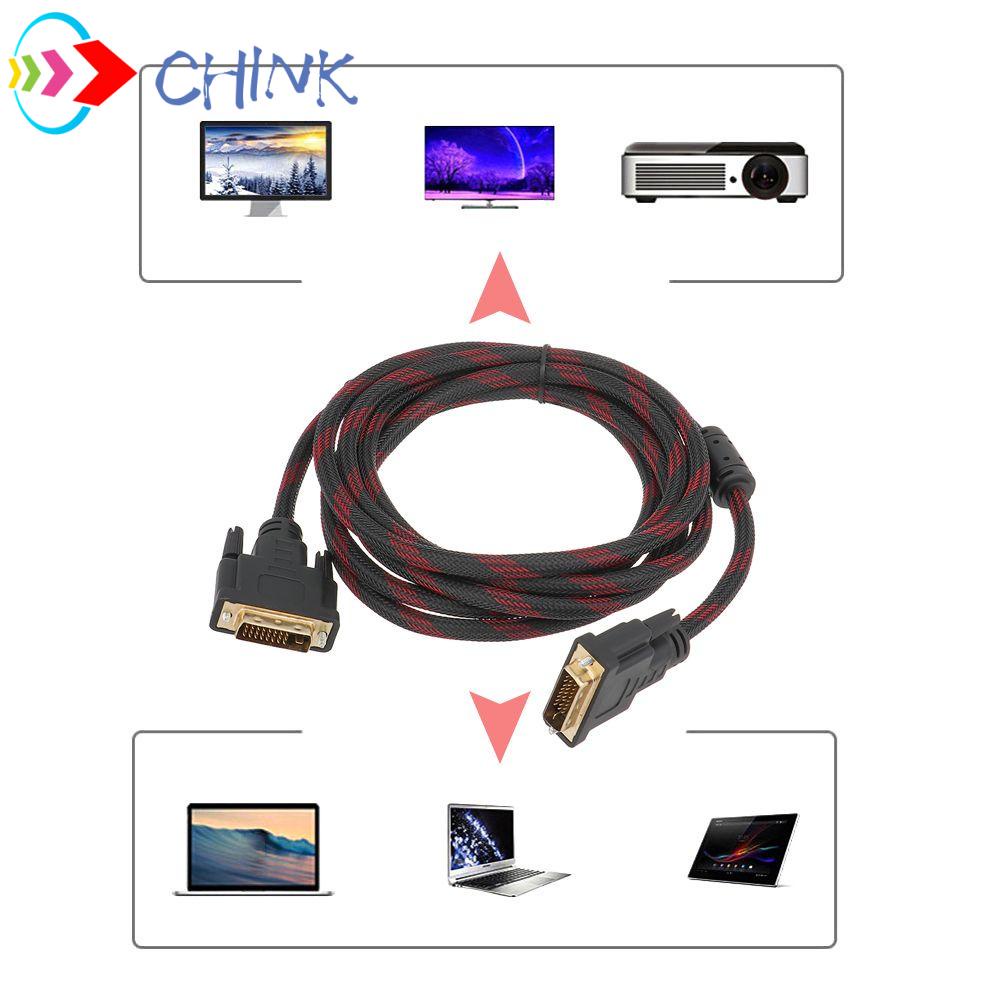 Cáp chuyển đổi CHINK DVD DVI sang DVI-D tốc độ cao 1.5 m HDTV 25 pin (24+1 pin)