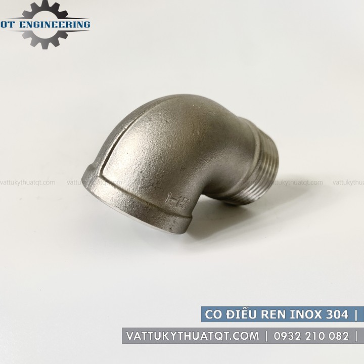 Co Điếu Ren Inox 304 | DN8,DN10,DN15,DN20