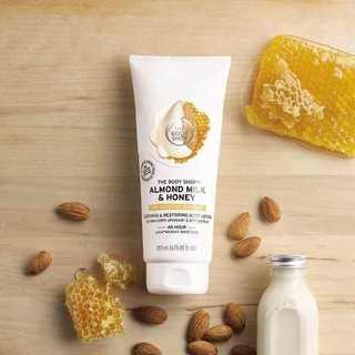 Sữa dưỡng thể almond milk & honey soothing & restoring body lotion the body shop 200ml