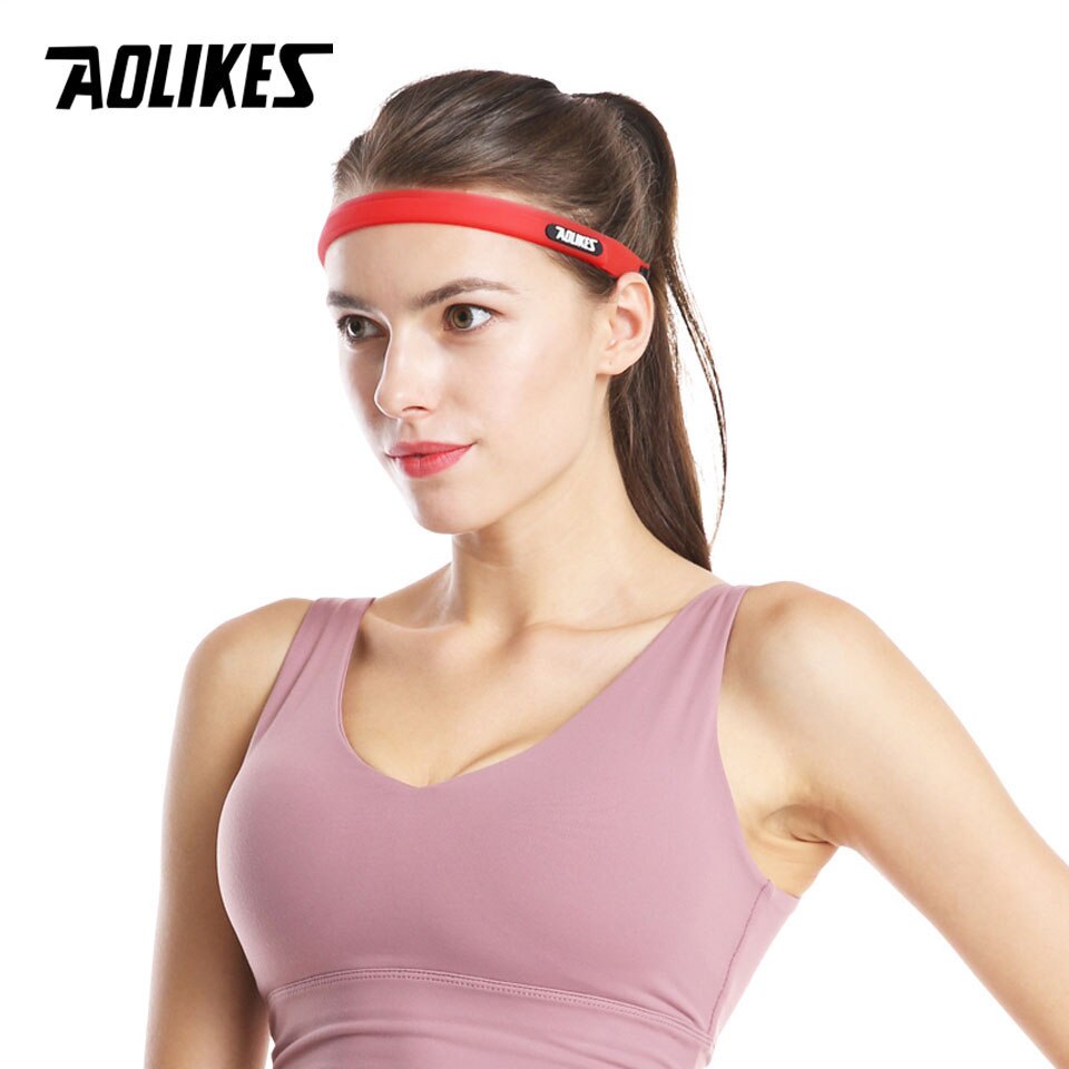 Băng đô thể thao silicone AOLIKES A-2113 chặn mồ hôi trán Sport sweat band