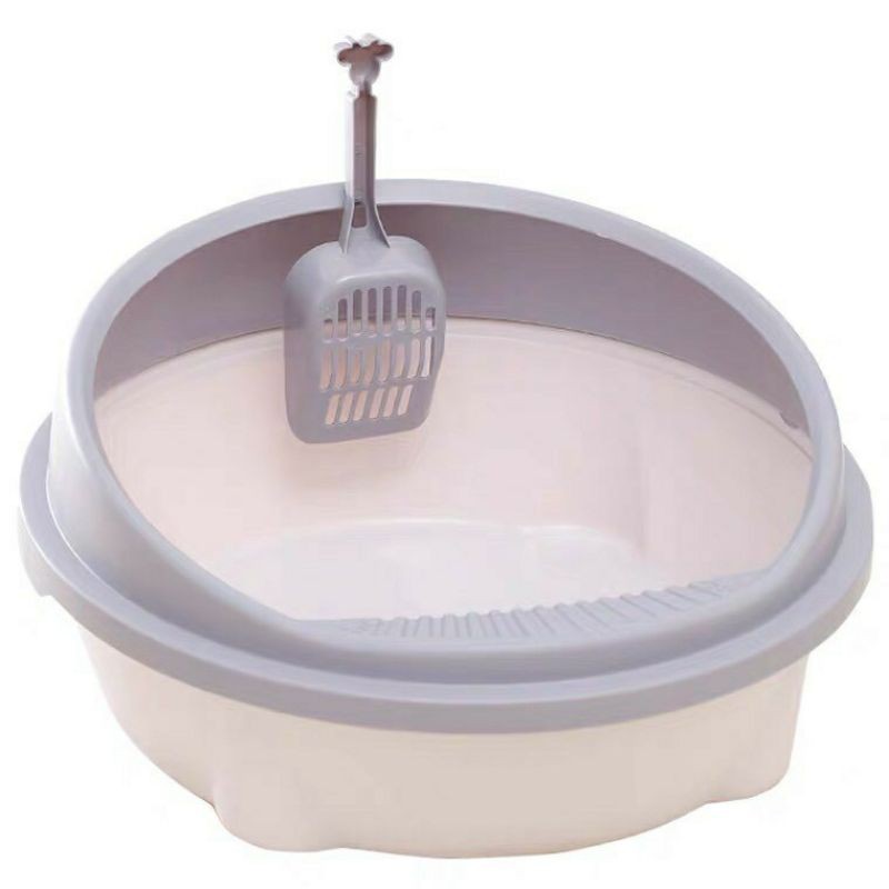 Khay cát, chậu cát vệ sinh mèo dưới 5kg kèm xẻng