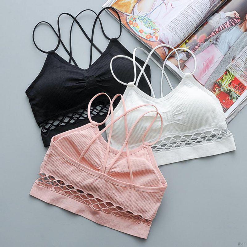 FREESHIP ĐƠN 99K_ Áo ngực thể thao phối ren tích hợp mút độn có thể thao gỡ cho nữ