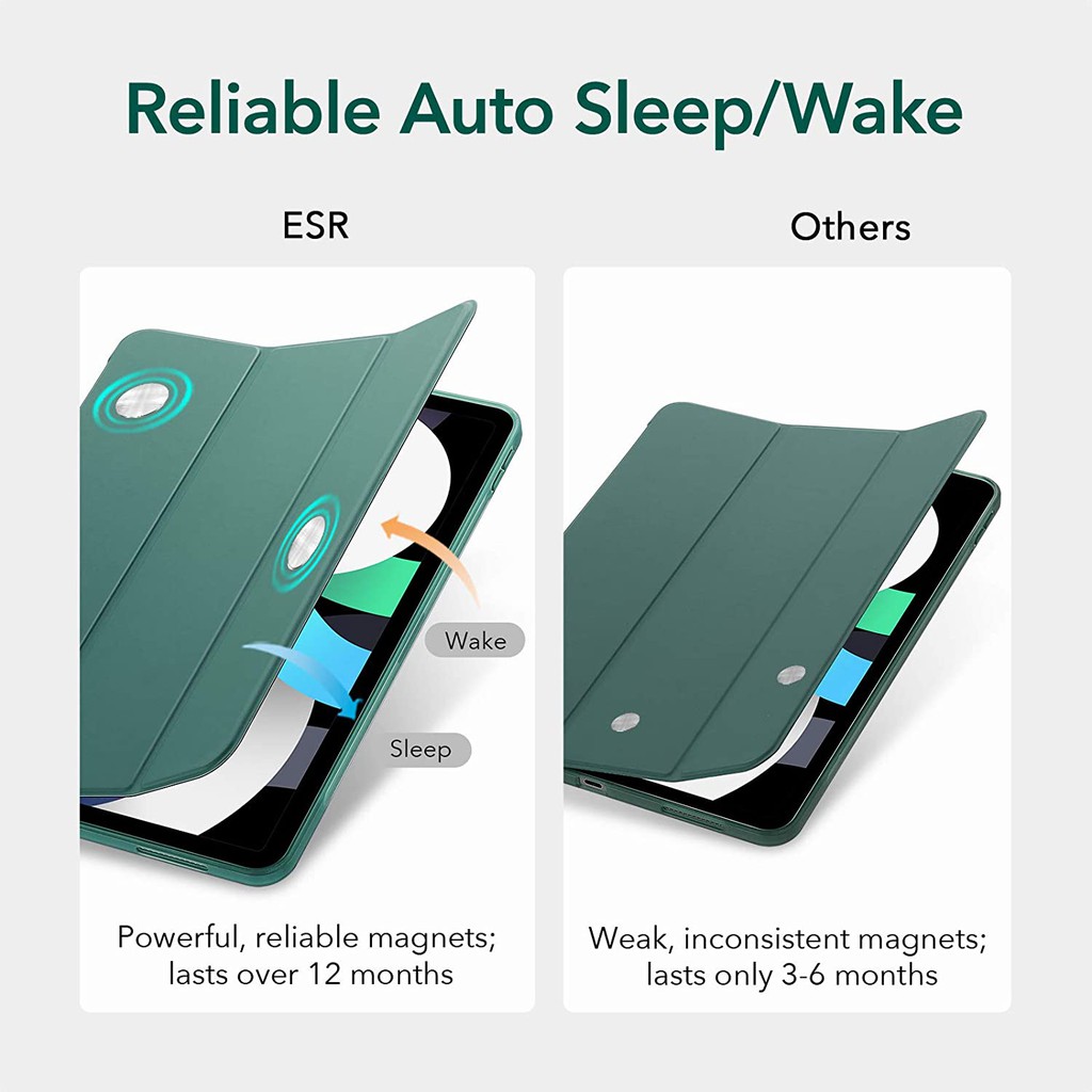 Bao da cho iPad Air 4 / iPad Air 5 10.9 Inch ESR Rebound Slim Smart Case