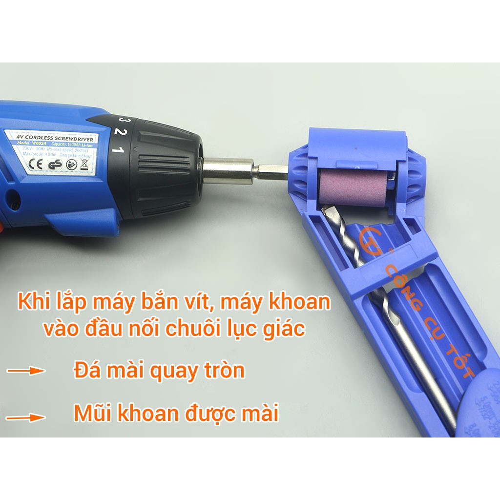 Cữ mài mũi khoan bằng máy khoan 2-12.5mm