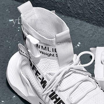 Giày thể thao nam cổ cao phong cách Off-White cá tính | BigBuy360 - bigbuy360.vn