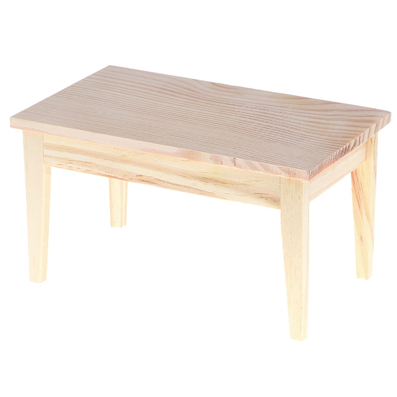 Bộ 2 Bàn Ăn Mini Tỉ Lệ 1 / 12 Trang Trí Nhà Búp Bê