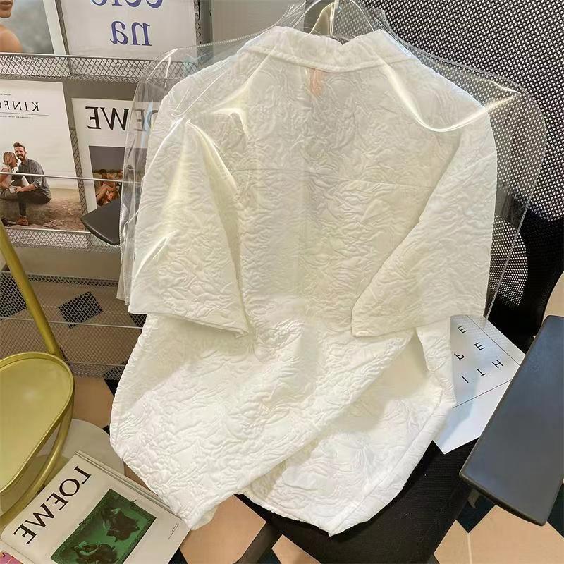 Áo Sơ Mi Tay Ngắn In Họa Tiết Cổ Điển Thời Trang Cho Nam Và Nữ áo sơ mi tay ngắn unisex sơ mi hoạ tiết nam ngắn tay áo phong cách nhật bản