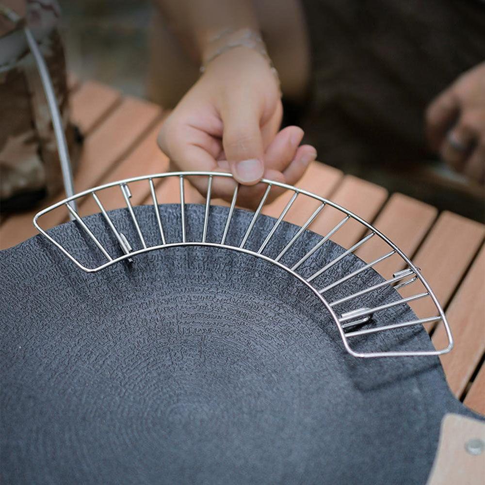 Vỉ Nướng Bbq Chịu Nhiệt Hình Bán Nguyệt 1 Ngăn Tiện Dụng