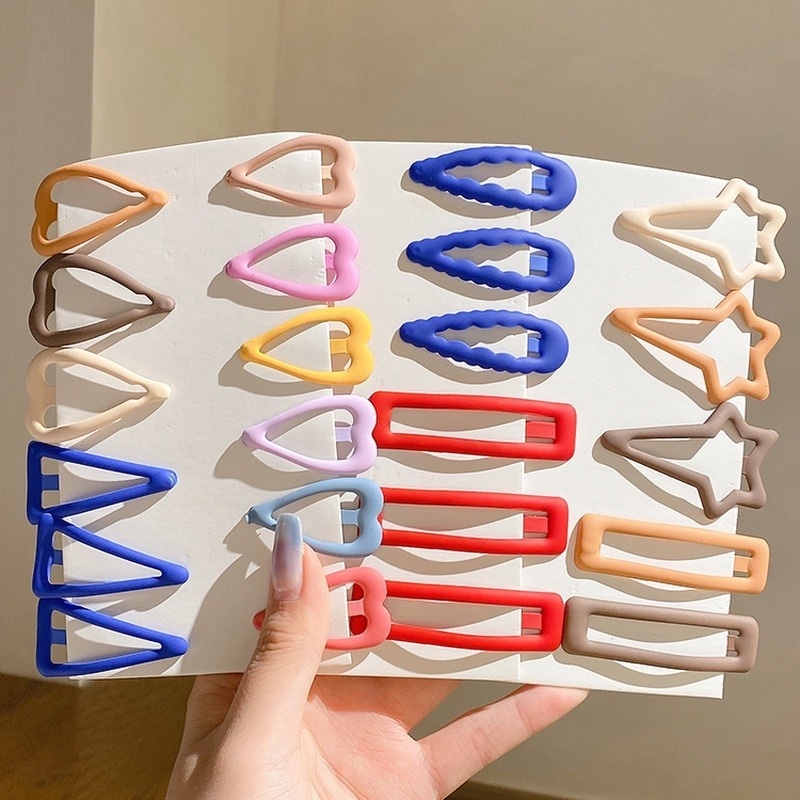 Bộ Kẹp Tóc Hình Ngôi Sao / Bướm Màu Sắc Dễ Thương Xinh Xắn