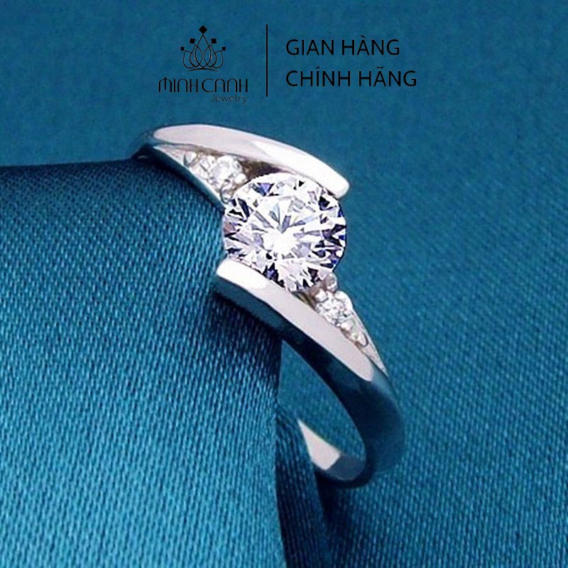 Nhẫn Bạc Nữ Cao Cấp Đính Đá Minh Canh Jewelry