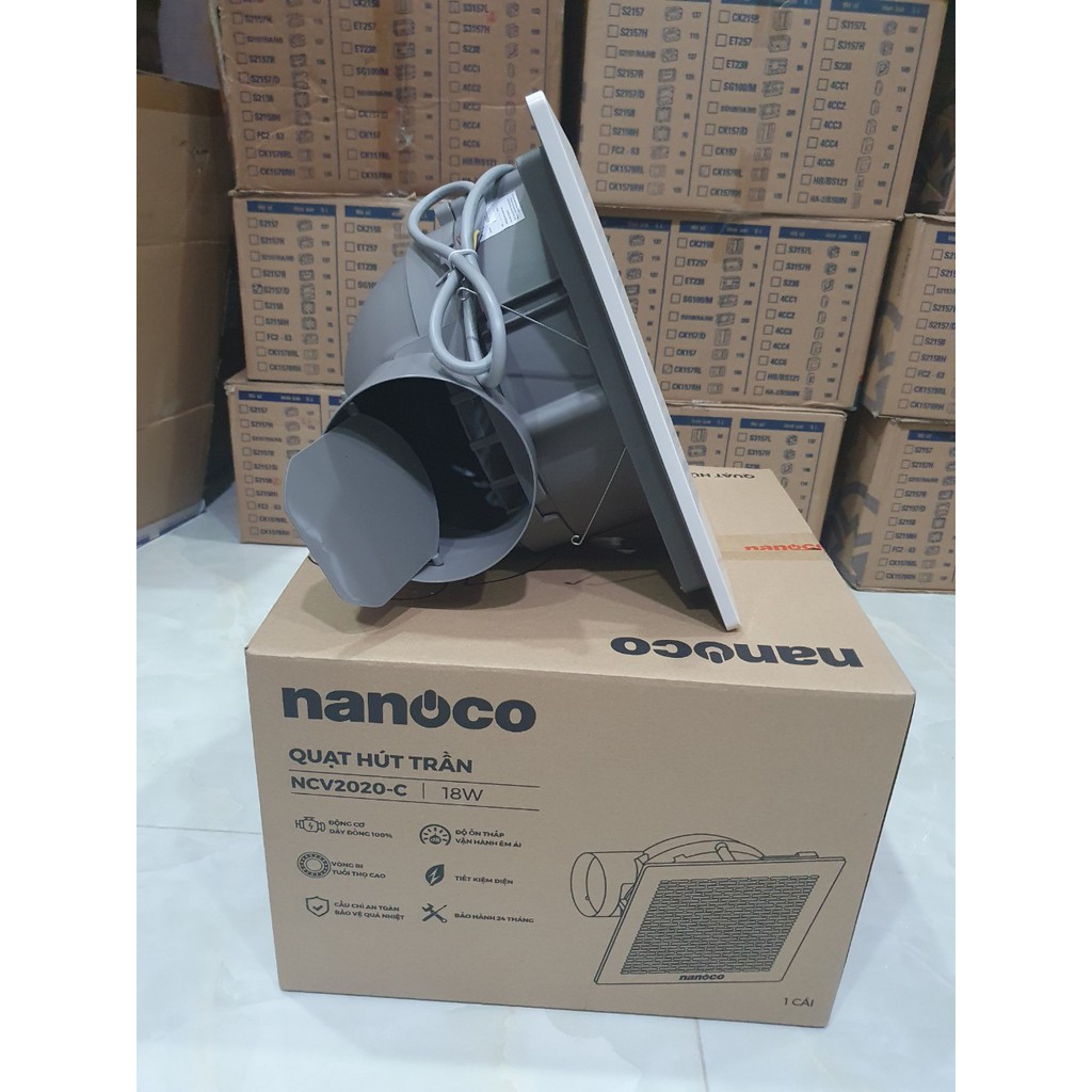 Quạt hút âm trần nối ống Nanoco NCV2020-C
