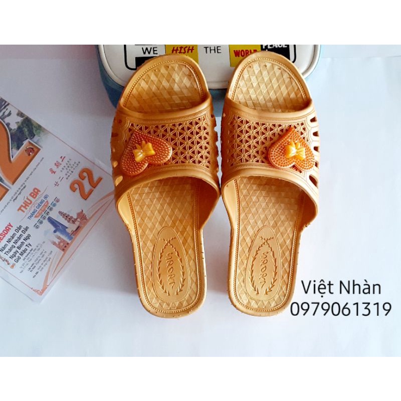 DÉP LÊ CHO BÀ, CHO MẸ, DÉP NHỰA ĐÚC NGUYÊN KHỐI MÃ BÀTIM-3711