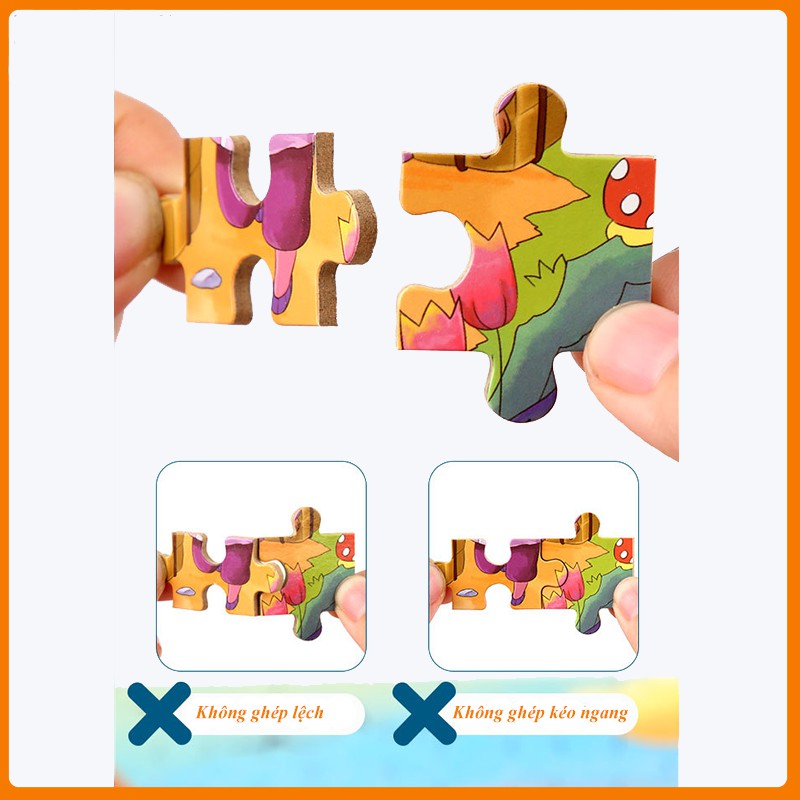 Tranh ghép hình cho bé Puzzle 100 chi tiết nhiều chủ để giúp trẻ giải trí và phát triển trí tuệ