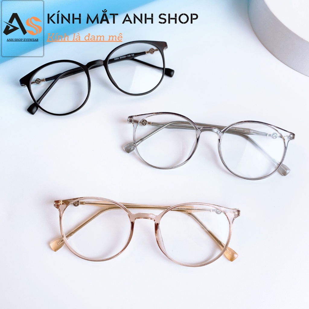 Gọng kính tròn mắt nhỏ thời trang nữ 2253A