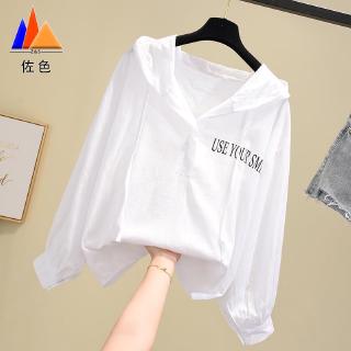 Áo Hoodie Tay Dài Chống Nắng Dáng Rộng Thời Trang Hàn Quốc 2020 Cho Nữ