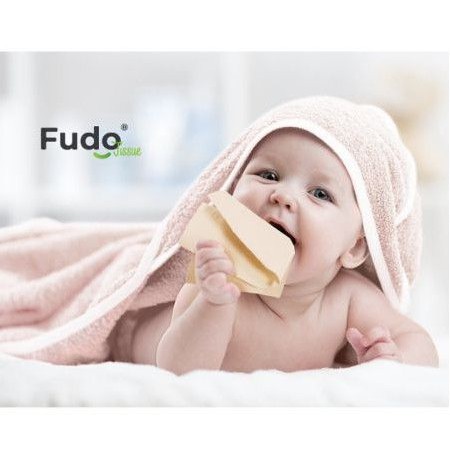 Giấy vệ sinh FUDO không lõi 100% bột tre, không tạo mùi, không tẩy trắng 10 cuộn (1 túi).