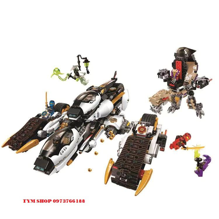 (Có Sẵn) Lắp Ráp Lego Ninjago 70595 Chiến Xa Tàng Hình của các Ninja BELA 10529 LEGO Ninjago Ultra Stealth Raider 81616