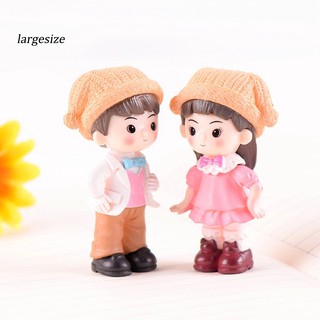 Set 2 tượng bé trai bé gái trang trí không gian DIY